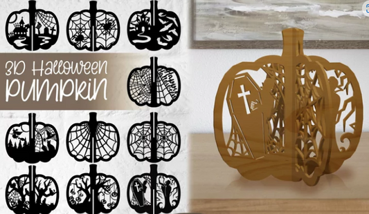 Laser Cut Pumpkins