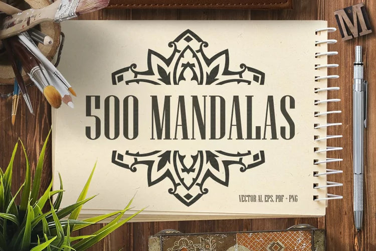 500 Mandala Ornaments