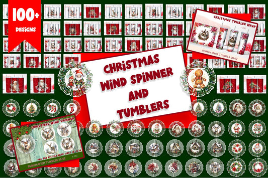 Christmas Wind Spinners and Tumblers
