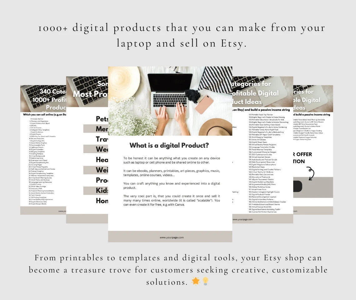 1000 Digital Product Ideas