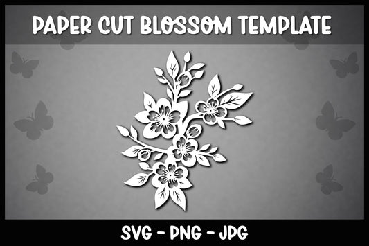 Papercut Cherry Blossoms