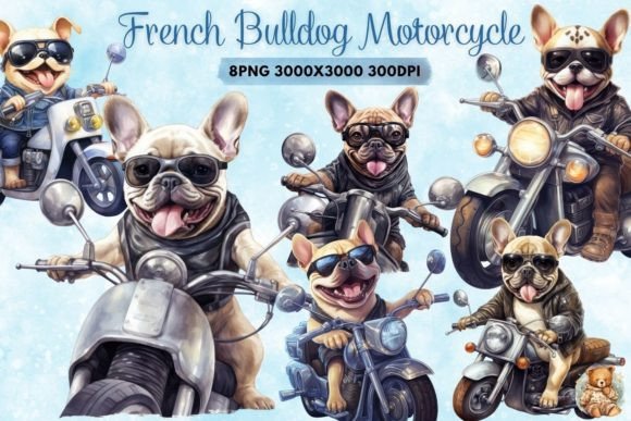 Motorcycle French Bulldogs