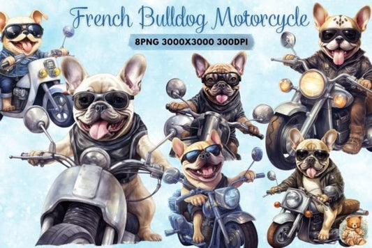 Motorcycle French Bulldogs