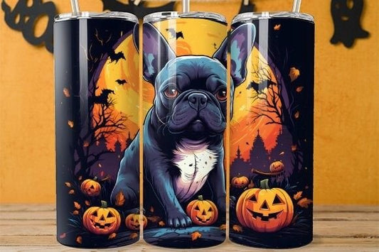 20 Oz French Bulldog Tumbler