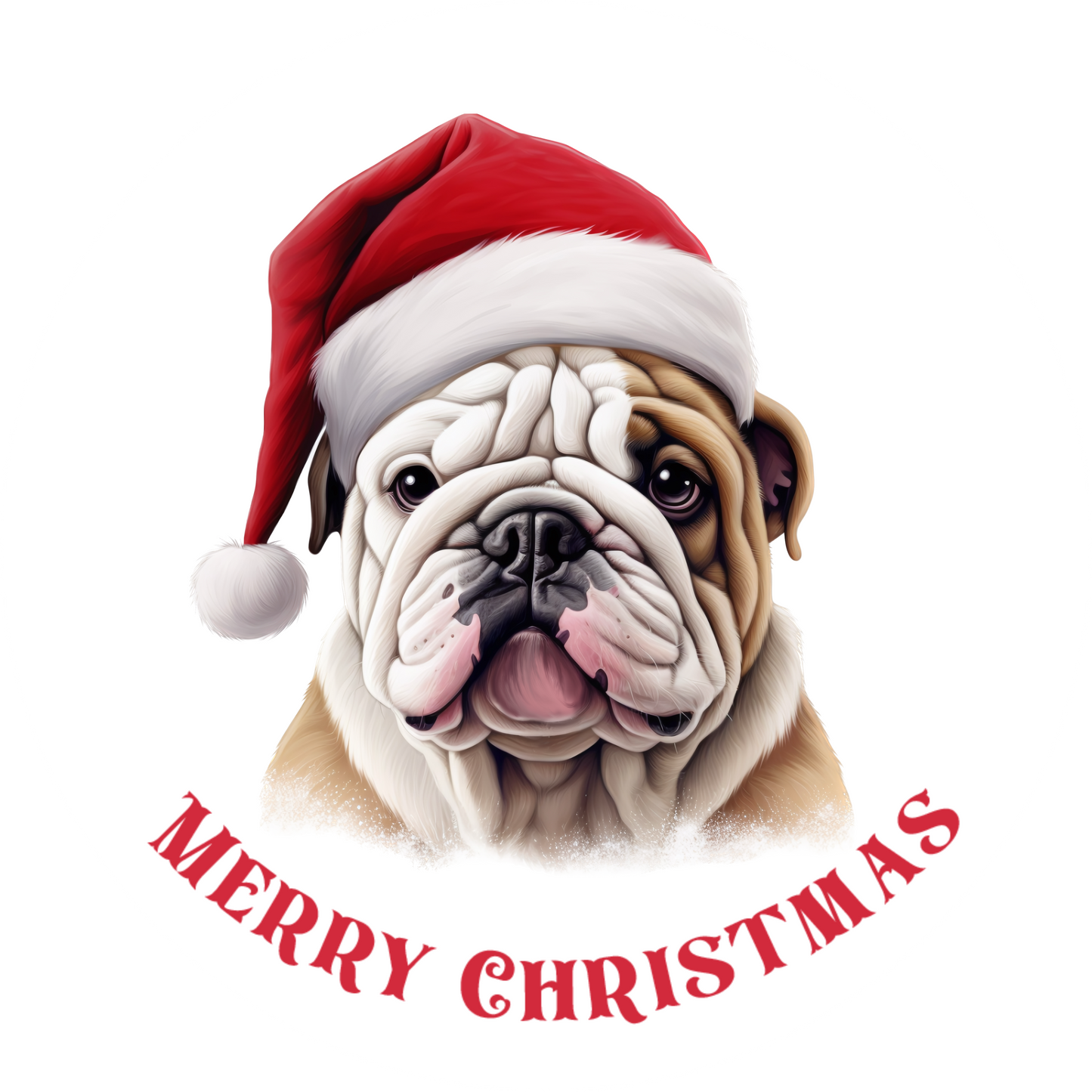 English Bulldog Christmas Sign