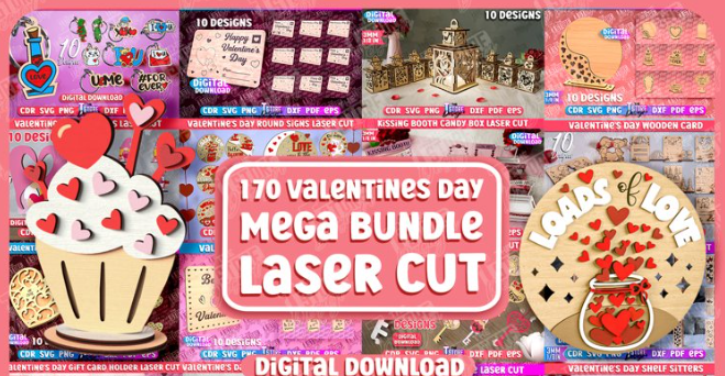 Valentines Day Laser Cut Mega Bundle