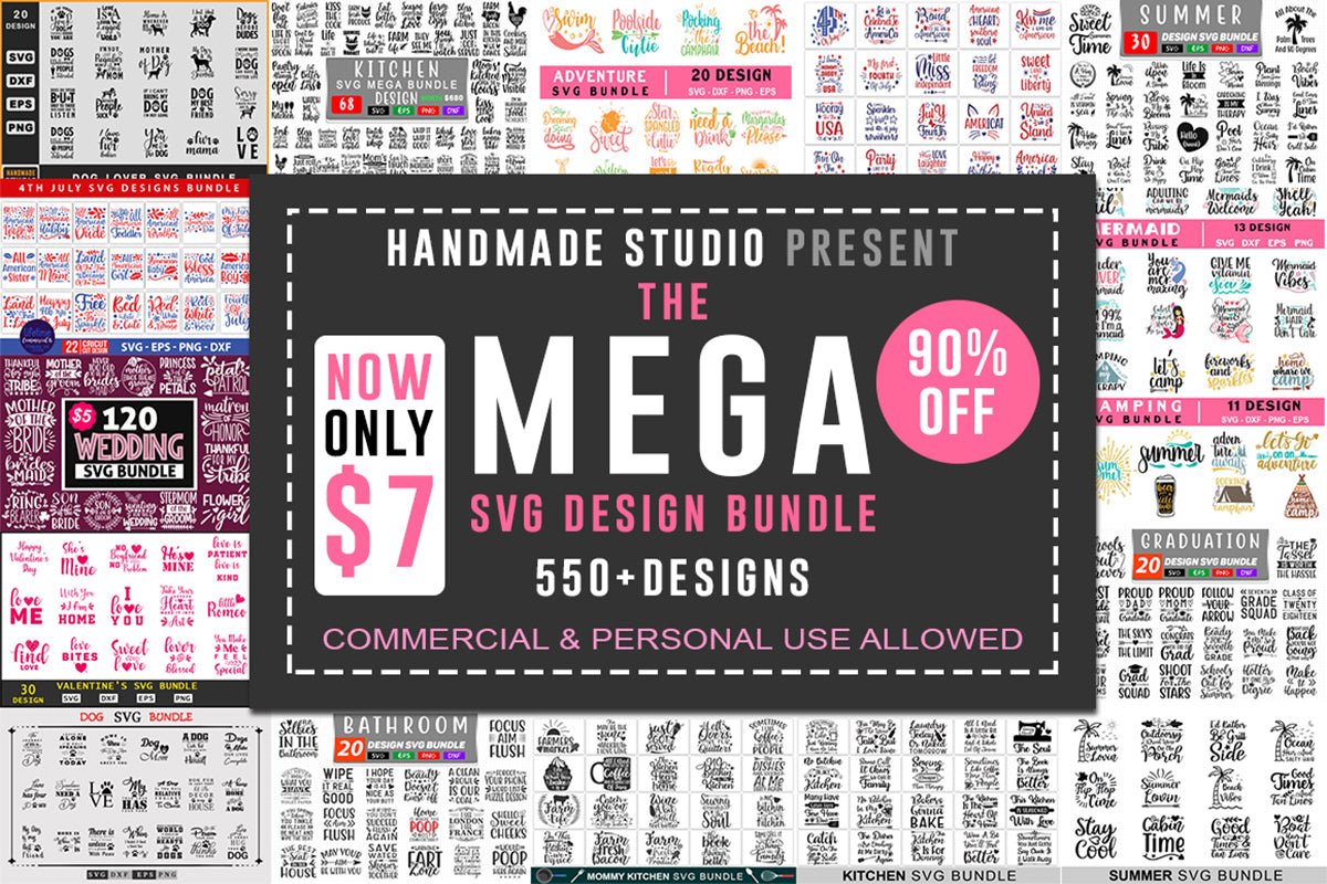 500+ SVG Mega Bundle