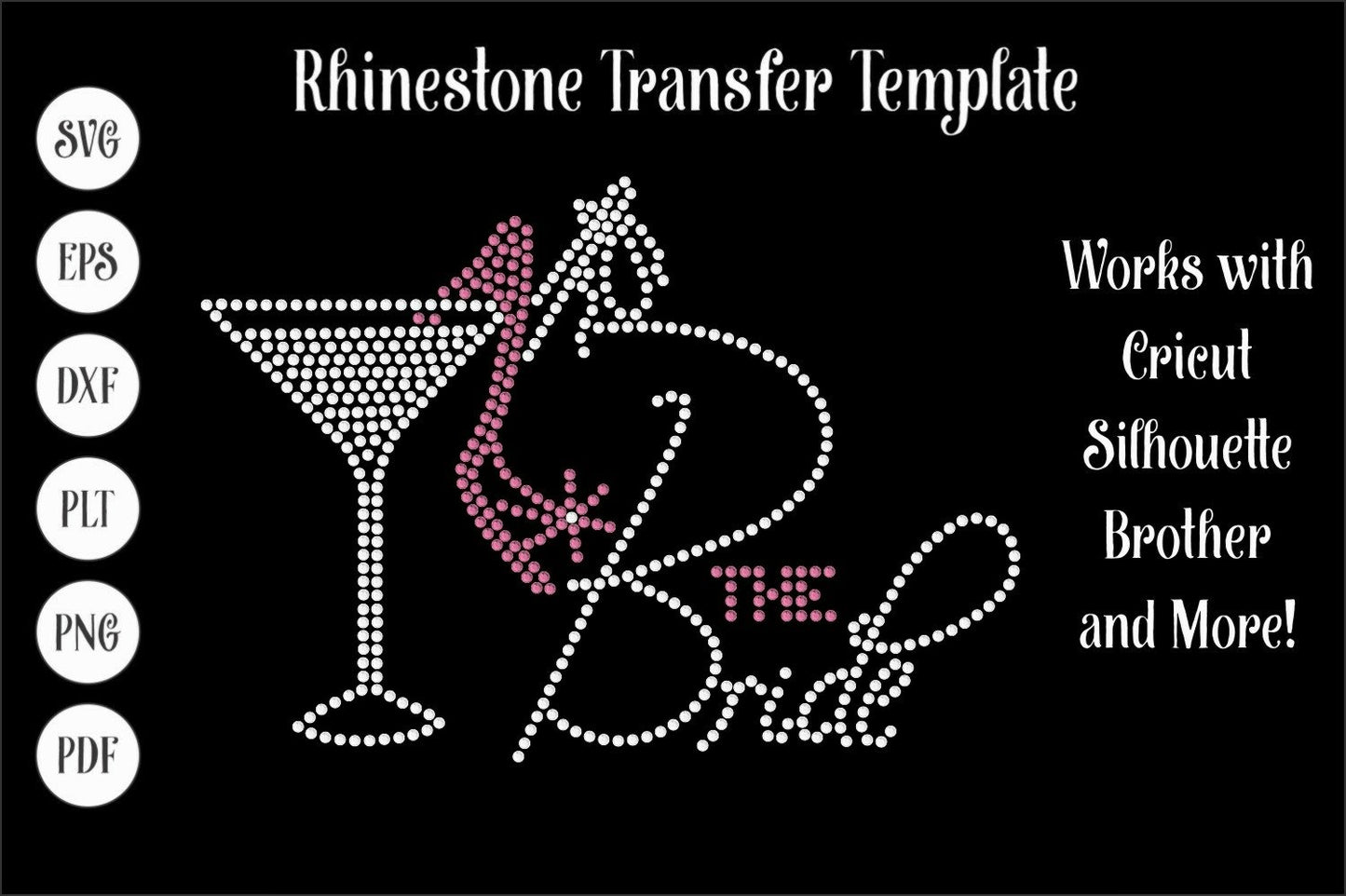 Bride Rhinestone Template