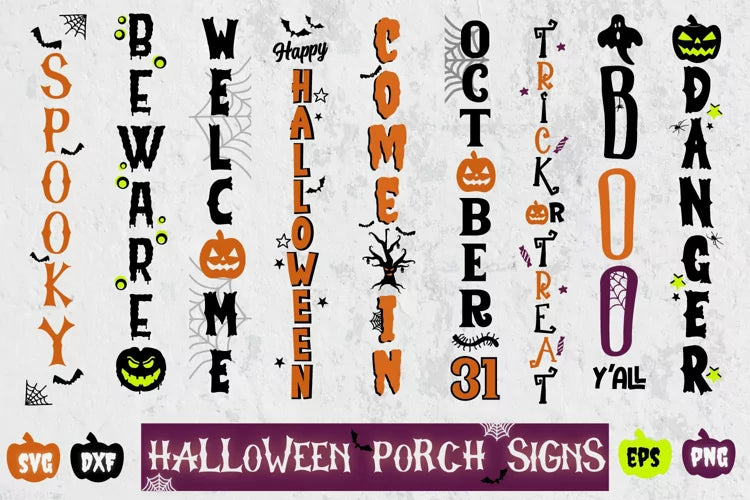 Halloween Porch Signs