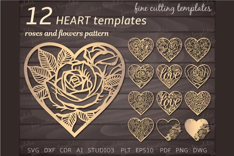 Cutout Heart Templates