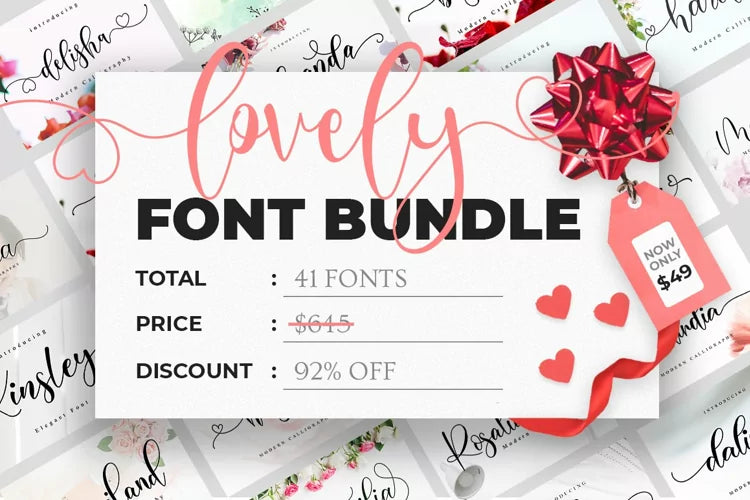 Lovely Font Bundle