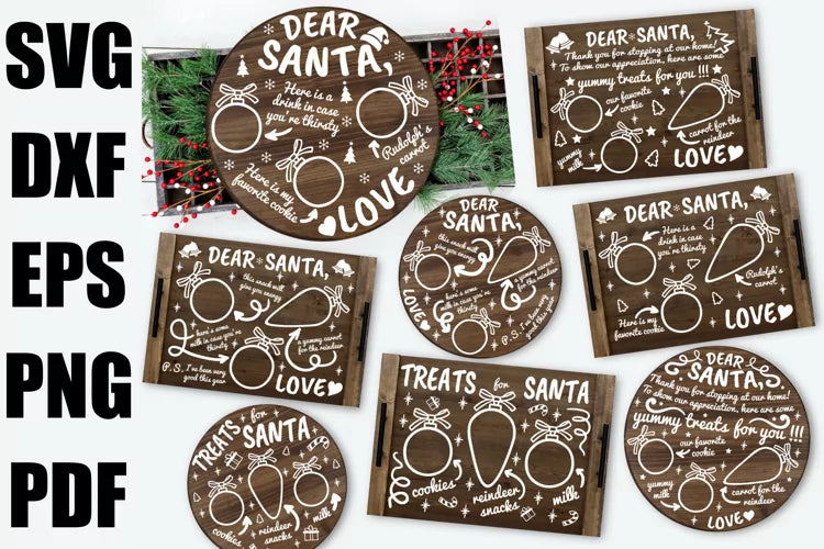 Santa Cookie Trays