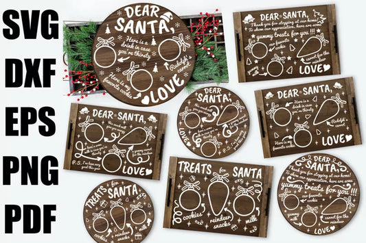 Santa Cookie Trays