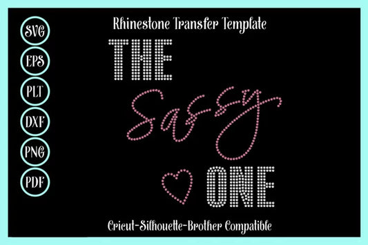 Sassy One Rhinestone Template