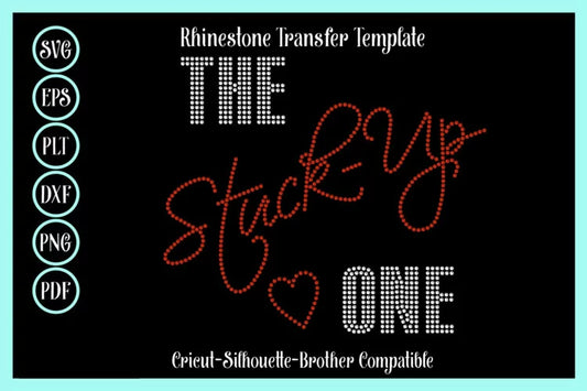 Stuck Up Rhinestone Template