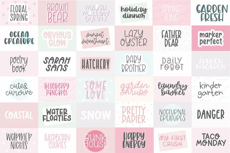 100 Font Bundle