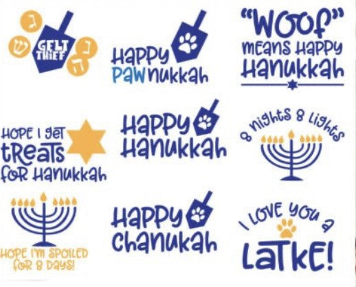 Hannukah Dog Bandanas