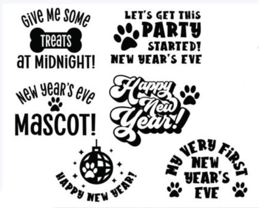 New Year's Day Dog Bandana Bundle