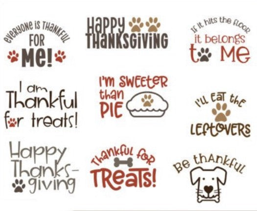 Thanksgiving Dog Bandana Graphics