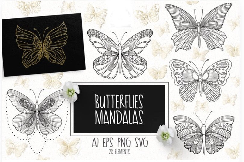 Butterflies Mandalas