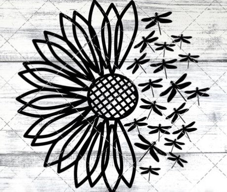 Sunflower Dragonflies