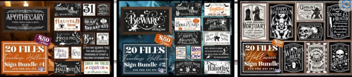 Halloween Sign Bundle