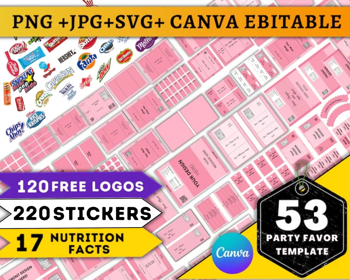 53 Party Favor Templates