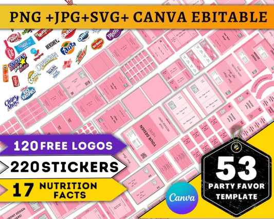 53 Party Favor Templates