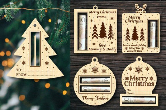 Christmas Ornament Money Holder