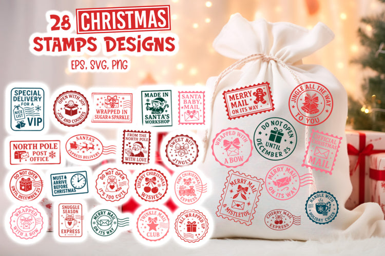 Christmas Mail Stamps