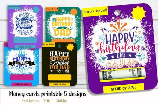 Father's Birthday Money Holder