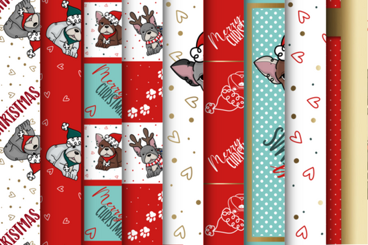 Christmas French Bulldog Wallpaper