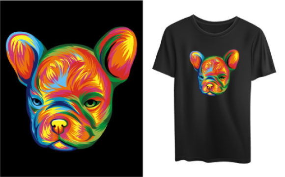 Bright Colored Frenchie