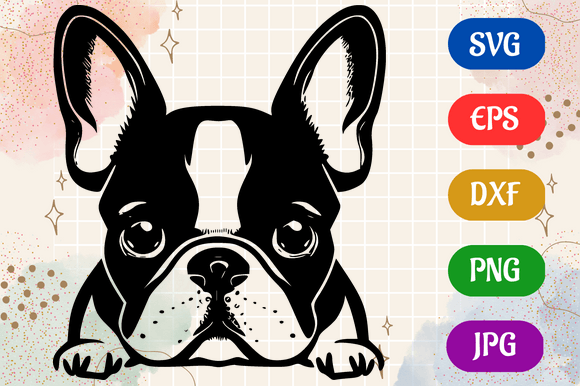 Frenchie Vector File