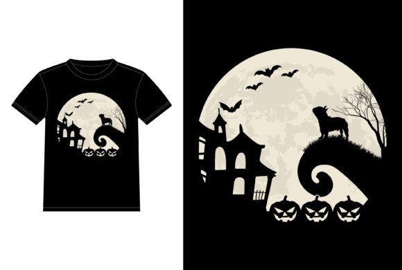 French Bulldog Pumpkin Moon