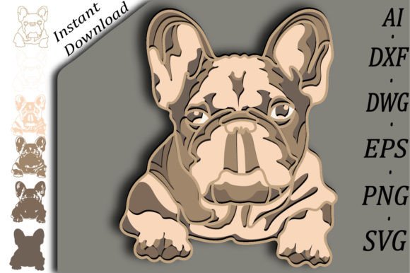 3D French Bulldog