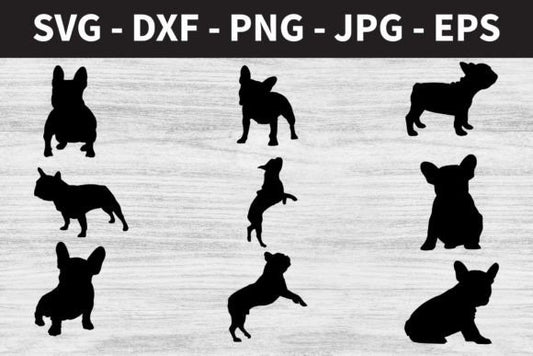 French Bulldog Silhouettes