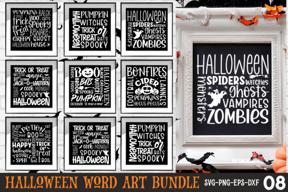 Halloween Word Art