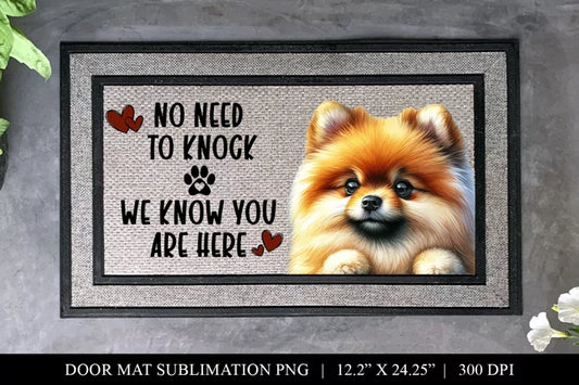 Pomeranian Doormat