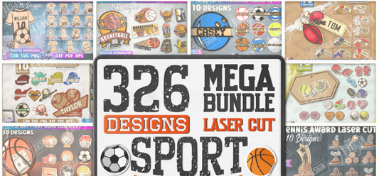 326 Sport Mega Bundle Laser Cut