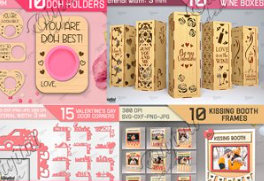 Valentine's Day laser cut Mega Bundle