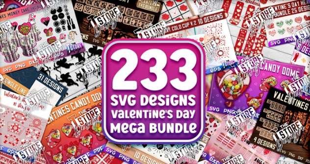 Huge Valentine'sa Day SVG Bundle
