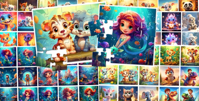 Kids puzzle sublimation