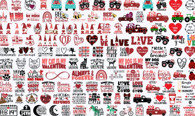 Valentine's Day SVG Bundle