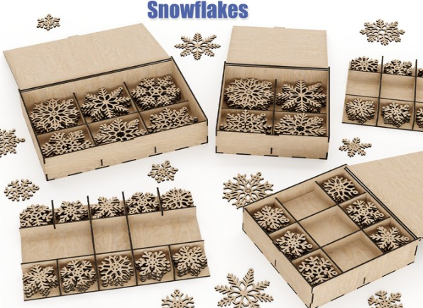 Laser Cut Snowflakes