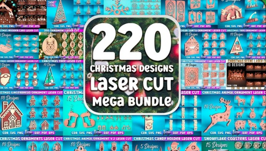 220 Laser Cut Christmas Designs