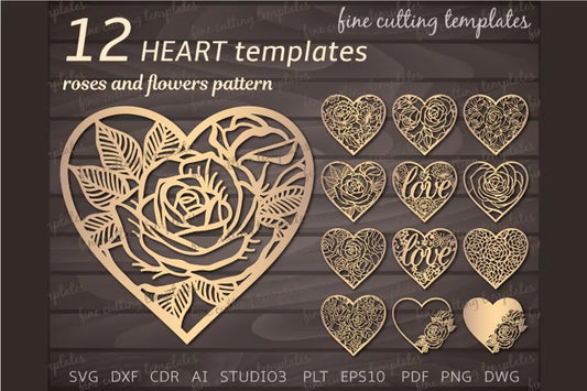Cutout Heart Templates