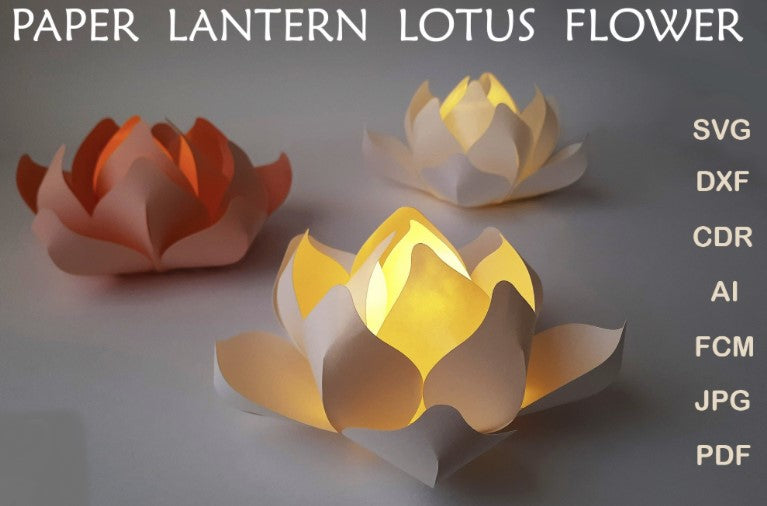 3D Lotus Lantern