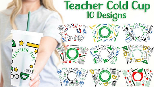 Starbucks Teacher Cold Cup 24 oz, School SVG Bundle, Venti
