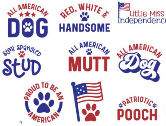 Patriotic Dog Bandanas